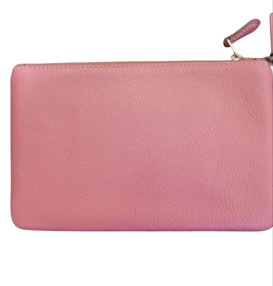 Coach - NWOT - Raspberry Colored Clutch Purse, Zippered Closure, 2 Pockets... - Picture 15 of 16